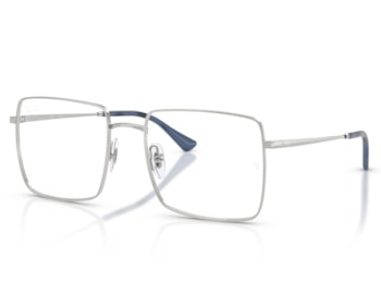 Óculos de Grau Ray Ban Brix Prata Azul RX6553 2501-55
