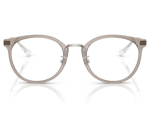Óculos de Grau Ray Ban Cinza Translúcido RX7266D 8125-49