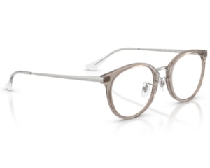 Óculos de Grau Ray Ban Cinza Translúcido RX7266D 8125-49