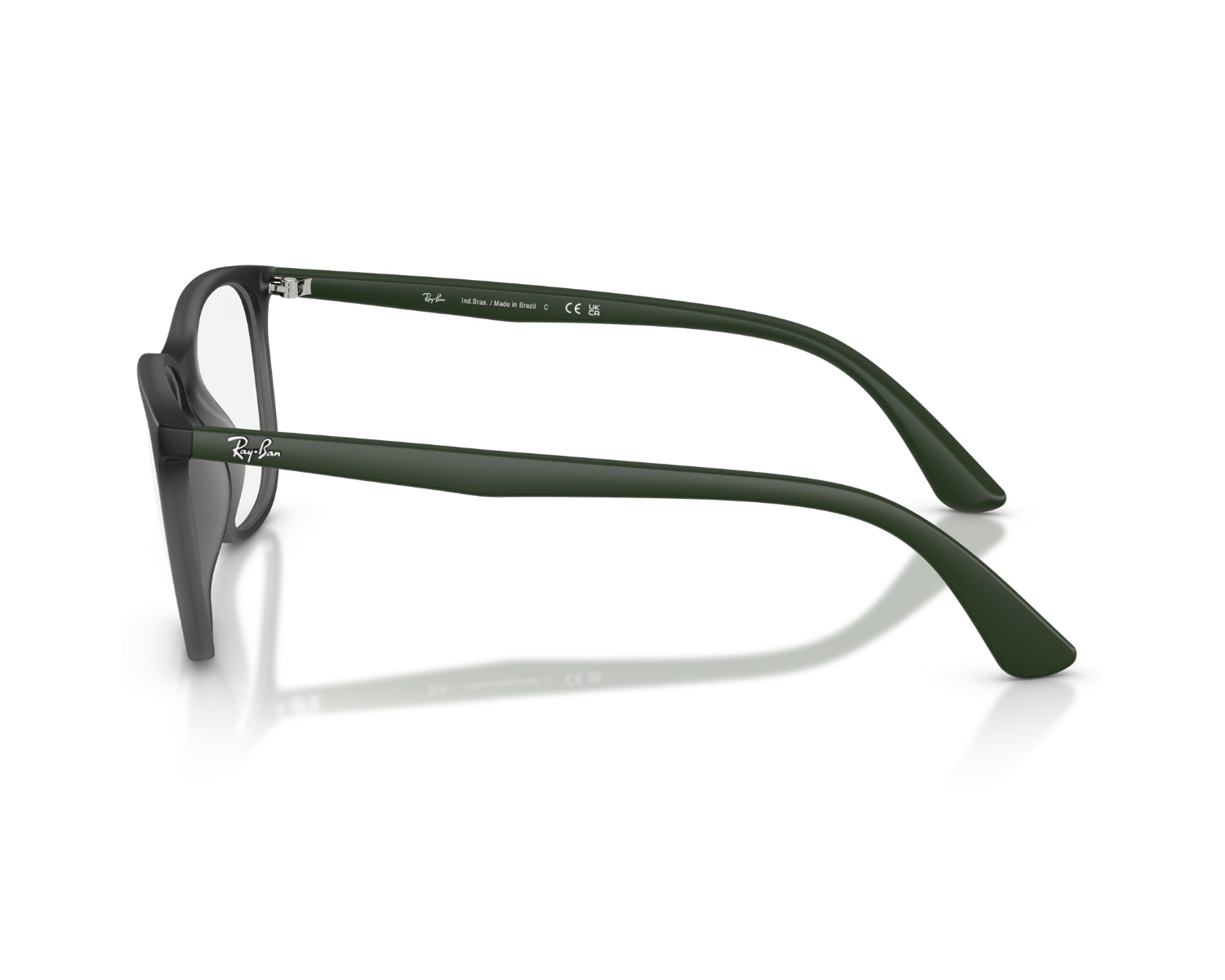 Óculos de Grau Ray Ban Cinza Verde Fosco RX7270L 8499-56 - Officina 7
