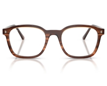 Óculos de Grau Ray Ban Core Timeless Marrom Listrado RX5460 8455-52