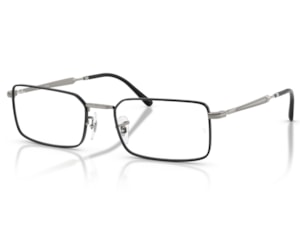 Óculos de Grau Ray Ban Core Timeless Preto Chumbo RX6557 3179-56
