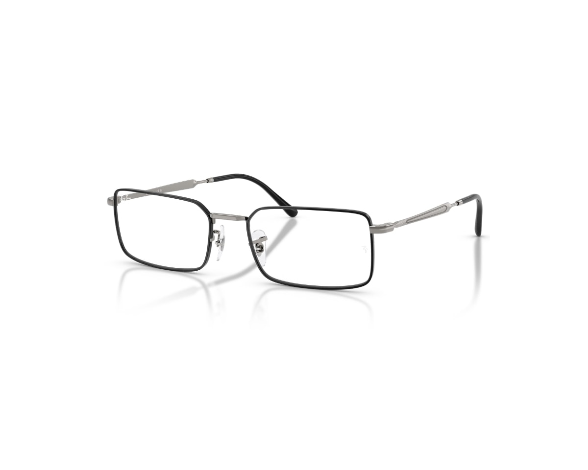 Óculos de Grau Ray Ban Core Timeless Preto Chumbo RX6557 3179-56