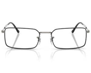 Óculos de Grau Ray Ban Core Timeless Preto Chumbo RX6557 3179-56