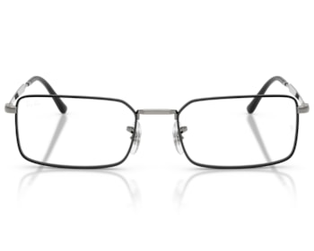Óculos de Grau Ray Ban Core Timeless Preto Chumbo RX6557 3179-56