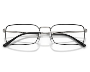 Óculos de Grau Ray Ban Core Timeless Preto Chumbo RX6557 3179-56