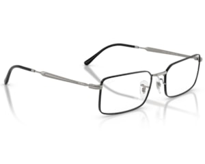 Óculos de Grau Ray Ban Core Timeless Preto Chumbo RX6557 3179-56