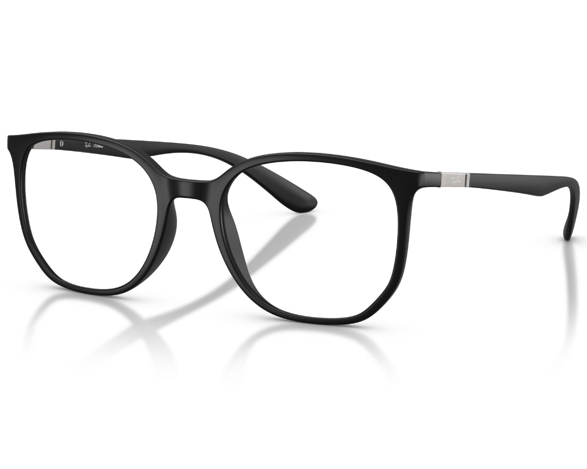  Óculos de Grau Ray Ban Elliot Liteforce Preto RX7397 5204-52