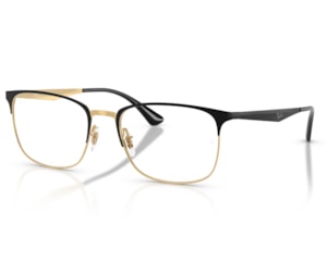 Óculos de Grau Ray Ban Essentials Dourado Preto RX6421 2890-54
