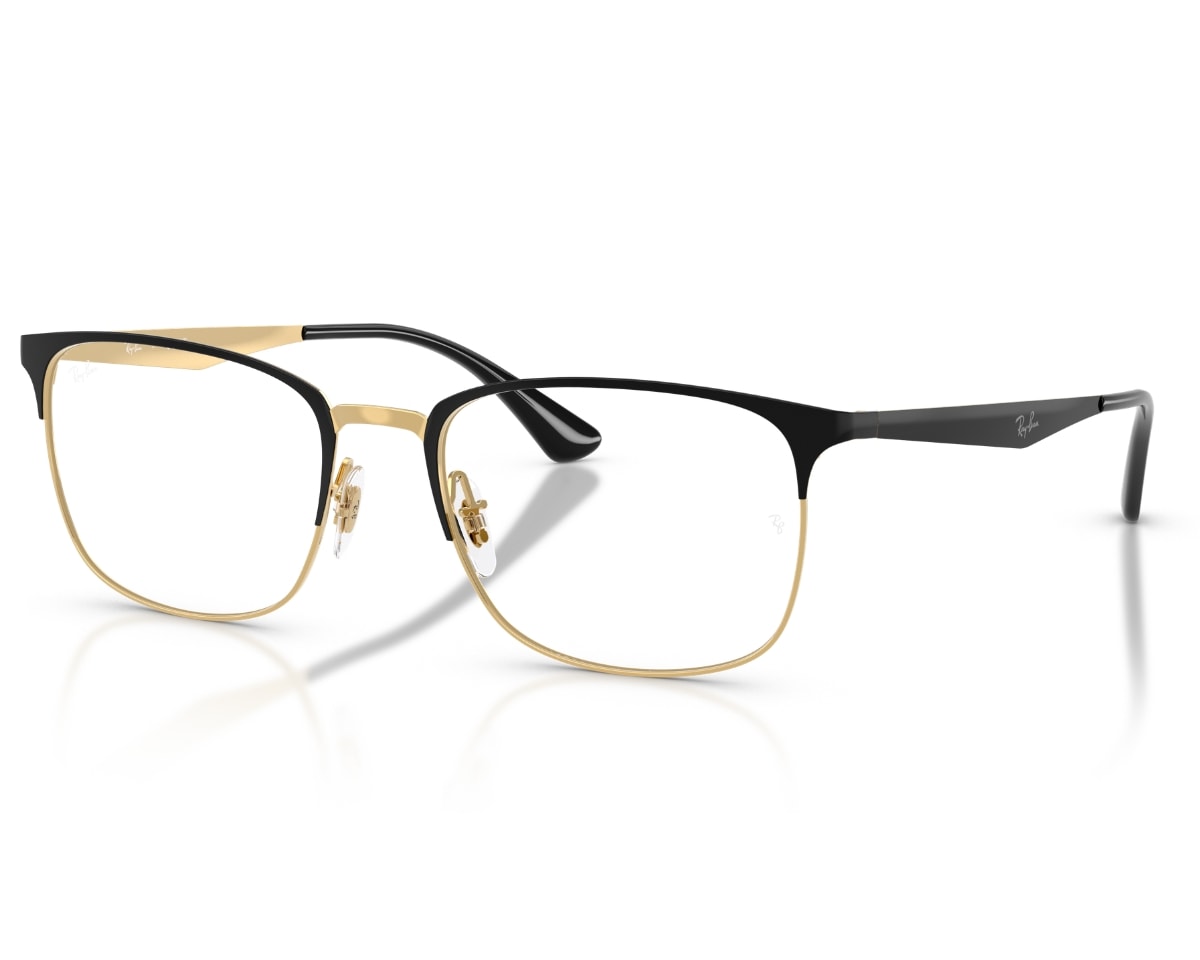 Óculos de Grau Ray Ban Essentials Dourado Preto RX6421 2890-54