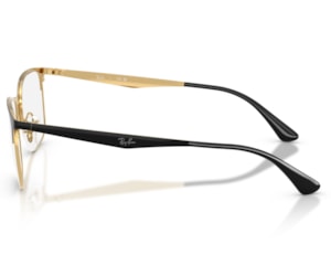 Óculos de Grau Ray Ban Essentials Dourado Preto RX6421 2890-54