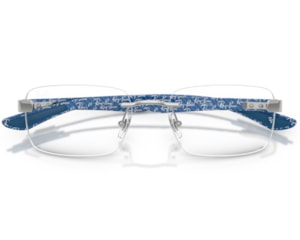 Óculos de Grau Ray Ban Essentials Prata Azul RX8423 2501-56