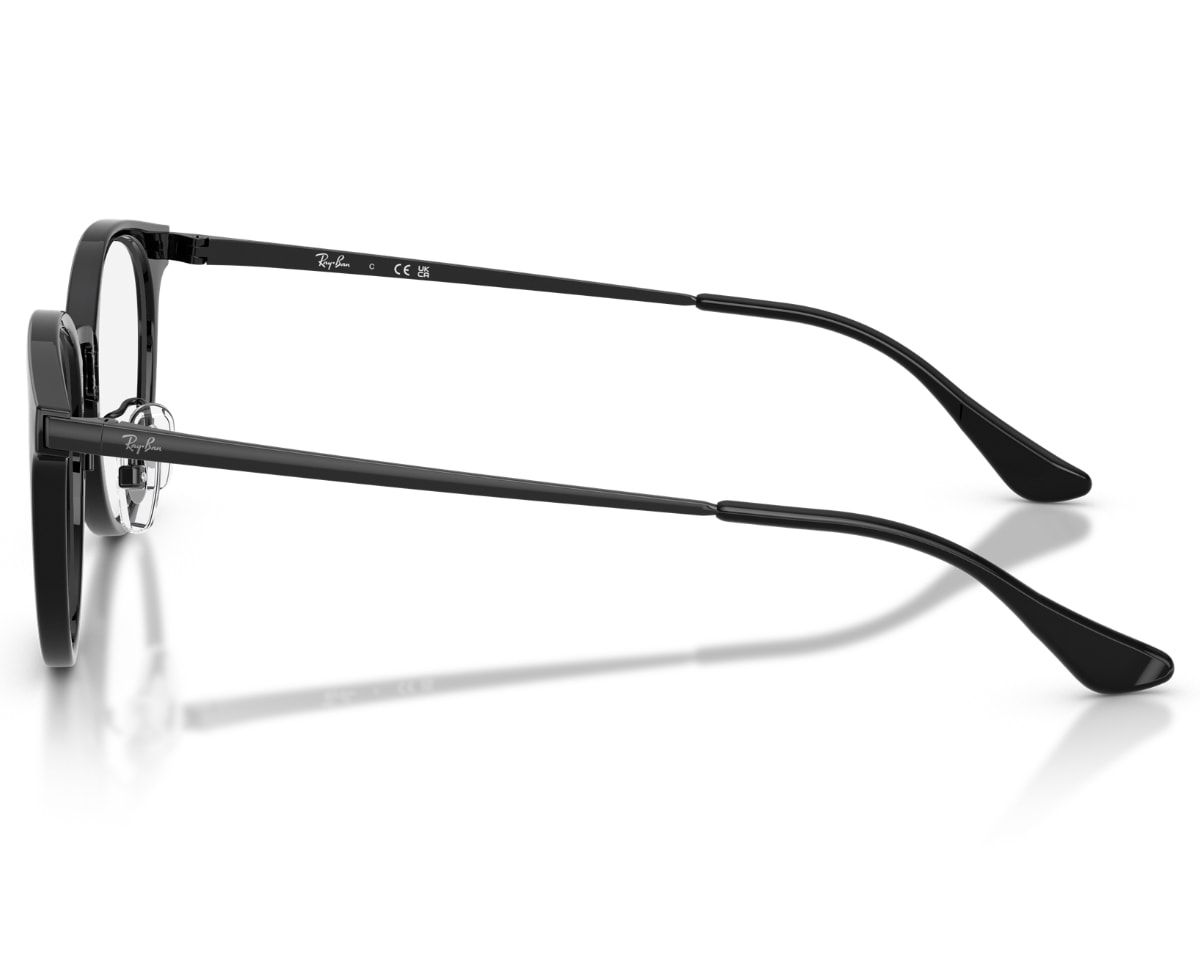 Óculos de Grau Ray Ban Essentials Preto RX7266D 2000-49 - Officina 7