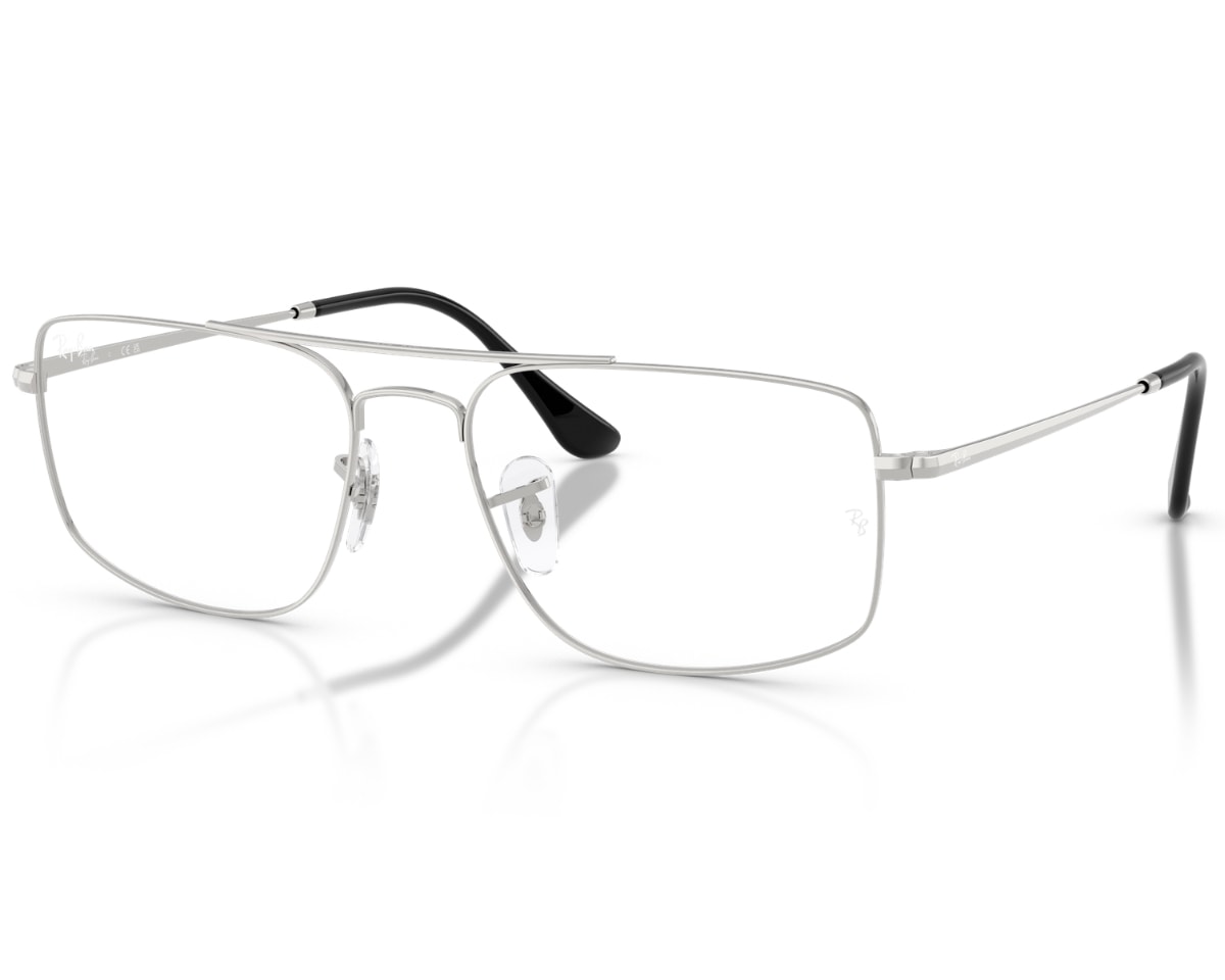 Óculos de Grau Ray Ban Explorer III Prata RX6579 2501-56