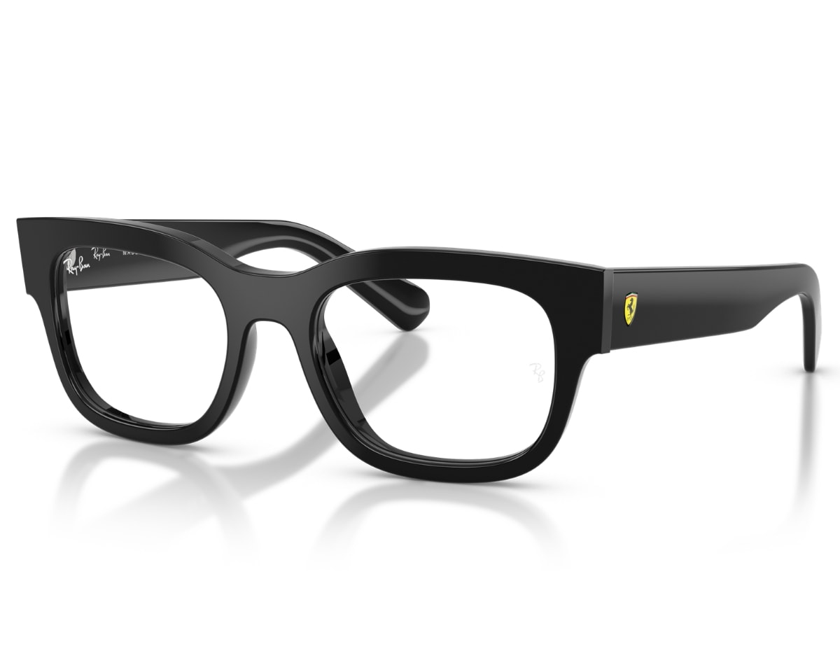 Óculos de Grau Ray Ban Ferrari Preto Brilho RX5528M F601-51