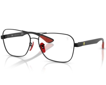 Óculos de Grau Ray Ban Ferrari Preto Fosco RX8436M F002-58