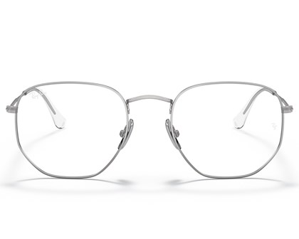 Óculos de Grau Ray Ban Hexagonal Titanium Silver RX8148V 1224 54