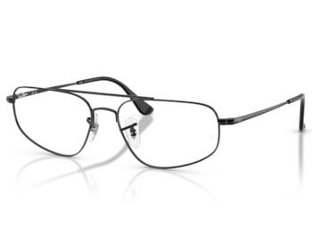 Óculos de Grau Ray Ban Preto Brilho RX6550 2509-56
