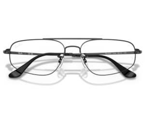 Óculos de Grau Ray Ban Preto Brilho RX6550 2509-56