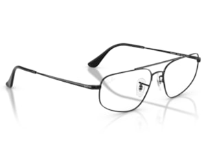 Óculos de Grau Ray Ban Preto Brilho RX6550 2509-56