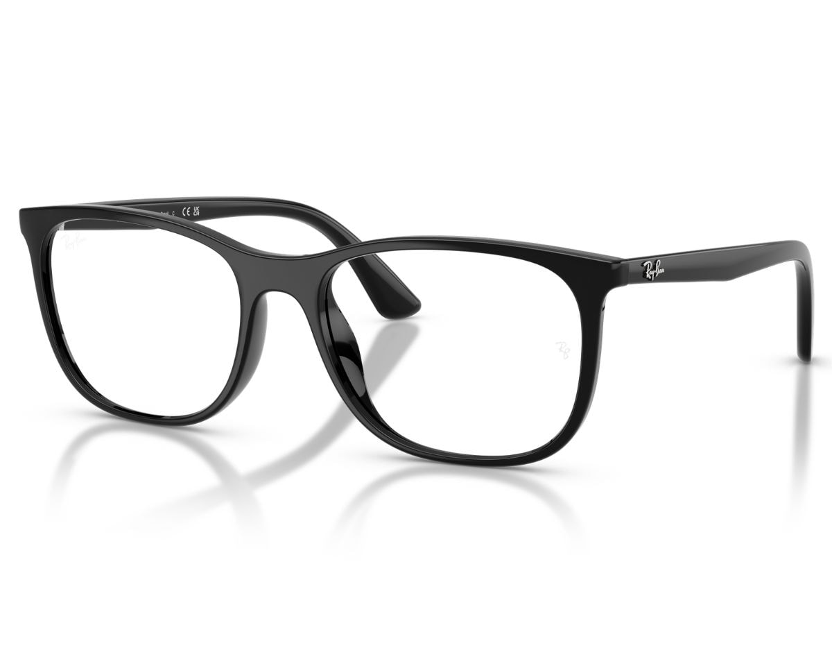 Óculos de Grau Ray Ban Preto Brilho RX7270L 2000-56
