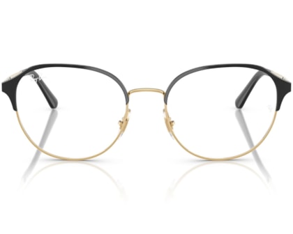 Óculos de Grau Ray Ban Preto Dourado RX6526L 2991-53