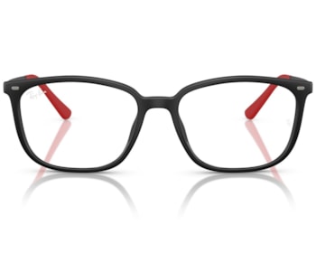 Óculos de Grau Ray Ban Preto Vermelho RX7245L 8389-56