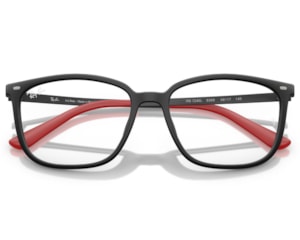 Óculos de Grau Ray Ban Preto Vermelho RX7245L 8389-56