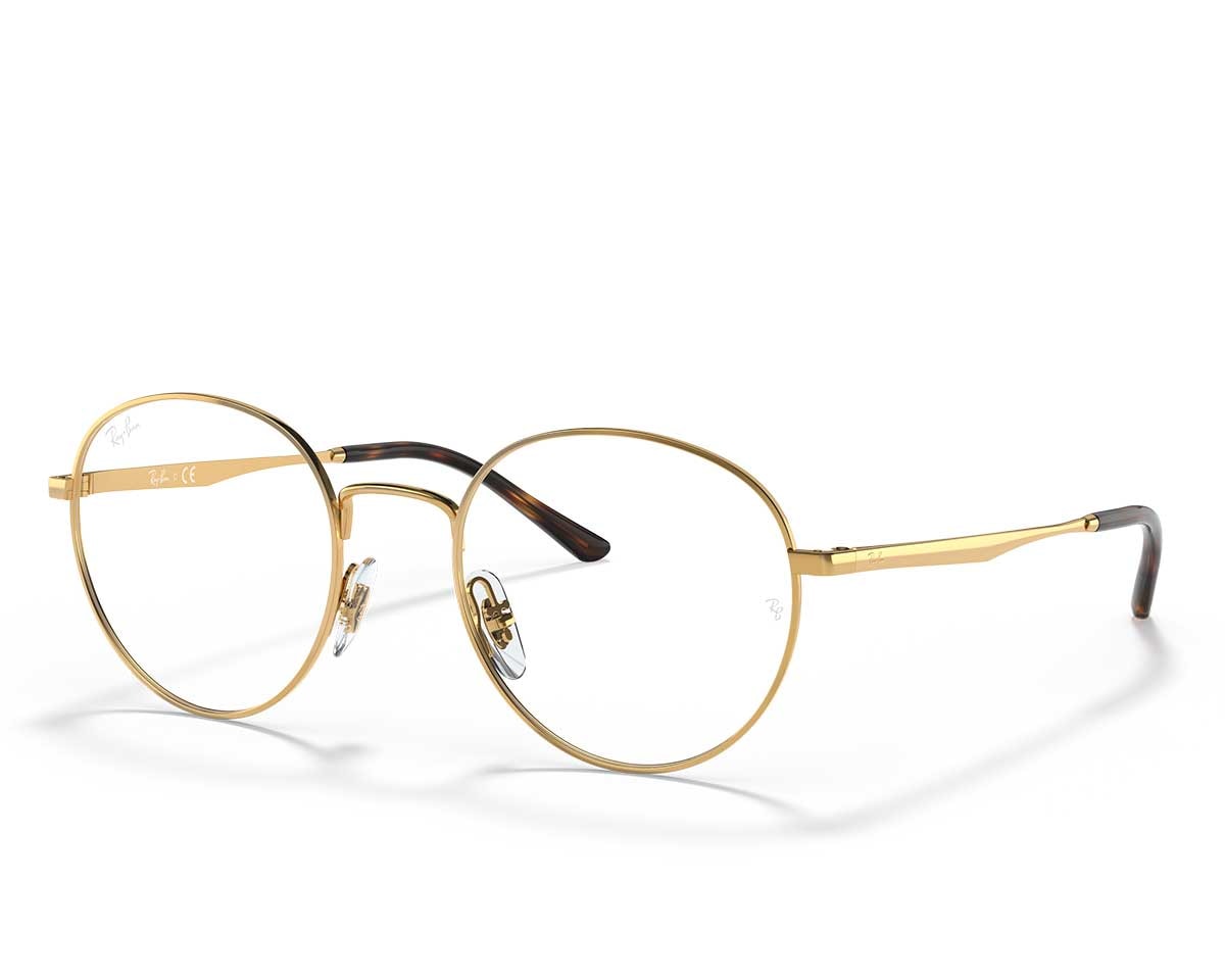 Óculos de Grau Ray Ban Round Gold RX3681V 2500-50