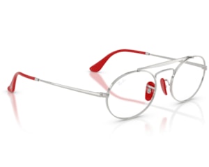 Óculos de Grau Ray Ban Scuderia Ferrari Prata RX3775VM F007-51