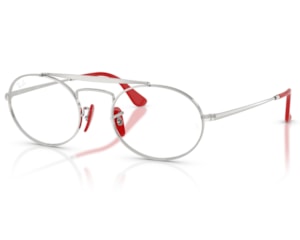 Óculos de Grau Ray Ban Scuderia Ferrari Prata RX3775VM F007-51
