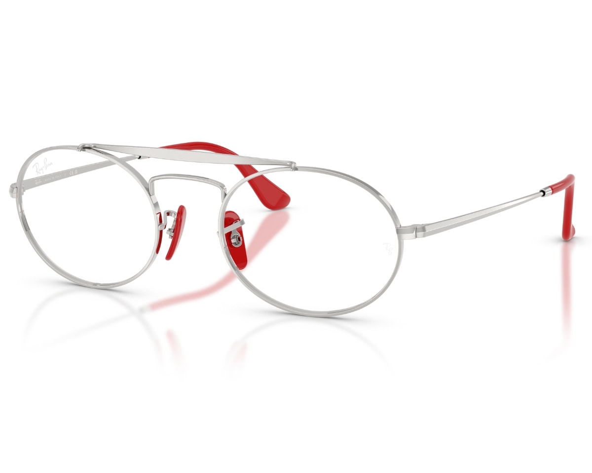 Óculos de Grau Ray Ban Scuderia Ferrari Prata RX3775VM F007-51