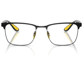 Óculos de Grau Ray Ban Scuderia Ferrari Preto Fosco RX6621M F130-54