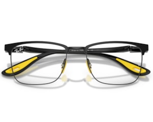 Óculos de Grau Ray Ban Scuderia Ferrari Preto Fosco RX6621M F130-54