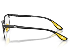Óculos de Grau Ray Ban Scuderia Ferrari Preto Fosco RX6621M F130-54