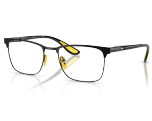 Óculos de Grau Ray Ban Scuderia Ferrari Preto Fosco RX6621M F130-54