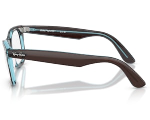 Óculos de Grau Ray Ban Wayfarer Ease Marrom Translúcido RX4340V 8366-50 