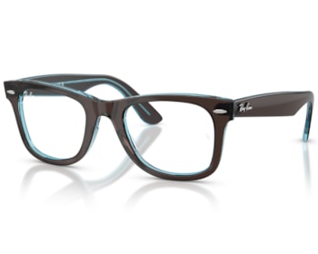 Óculos de Grau Ray Ban Wayfarer Ease Marrom Translúcido RX4340V 8366-50 