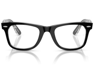 Óculos de Grau Ray Ban Wayfarer Ease Preto Translúcido RX4340V 2034-50