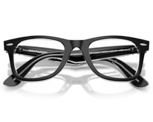 Óculos de Grau Ray Ban Wayfarer Ease Preto Translúcido RX4340V 2034-50
