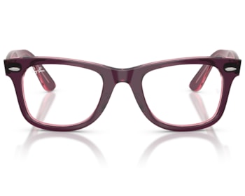 Óculos de Grau Ray Ban Wayfarer Ease Violeta Translúcido RX4340V 8364-50