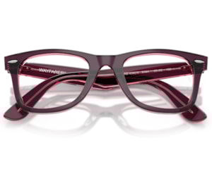 Óculos de Grau Ray Ban Wayfarer Ease Violeta Translúcido RX4340V 8364-50