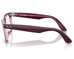Óculos de Grau Ray Ban Wayfarer Ease Violeta Translúcido RX4340V 8364-50