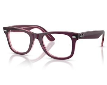 Óculos de Grau Ray Ban Wayfarer Ease Violeta Translúcido RX4340V 8364-50
