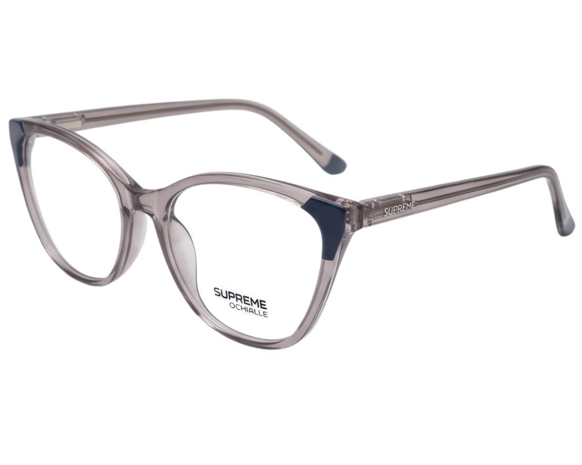 Óculos de Grau Supreme Ochialle Cinza Translúcido XZ7721 C3-53