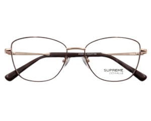 Óculos de Grau Supreme Ochialle Marrom e Dourado SM25040 C2-52