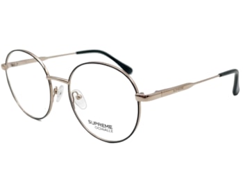 Óculos de Grau Supreme Ochialle Preto e Prata ISA61026 C1-50