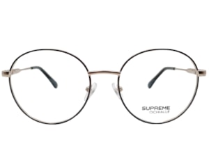 Óculos de Grau Supreme Ochialle Preto e Prata ISA61026 C1-50