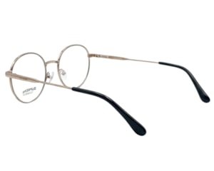 Óculos de Grau Supreme Ochialle Preto e Prata ISA61026 C1-50