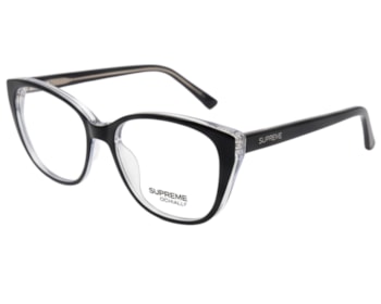 Óculos de Grau Supreme Ochialle Preto e Translúcido AZ3859 C01-49
